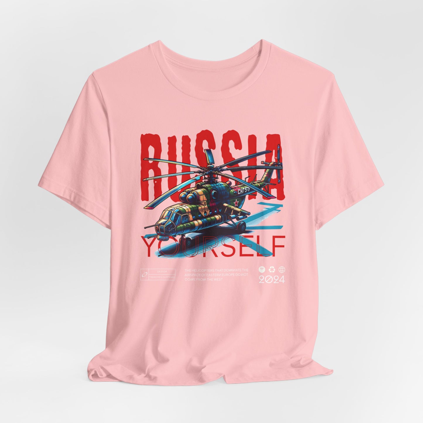 Helicopteros del este, Camiseta de manga corta unisex de jersey