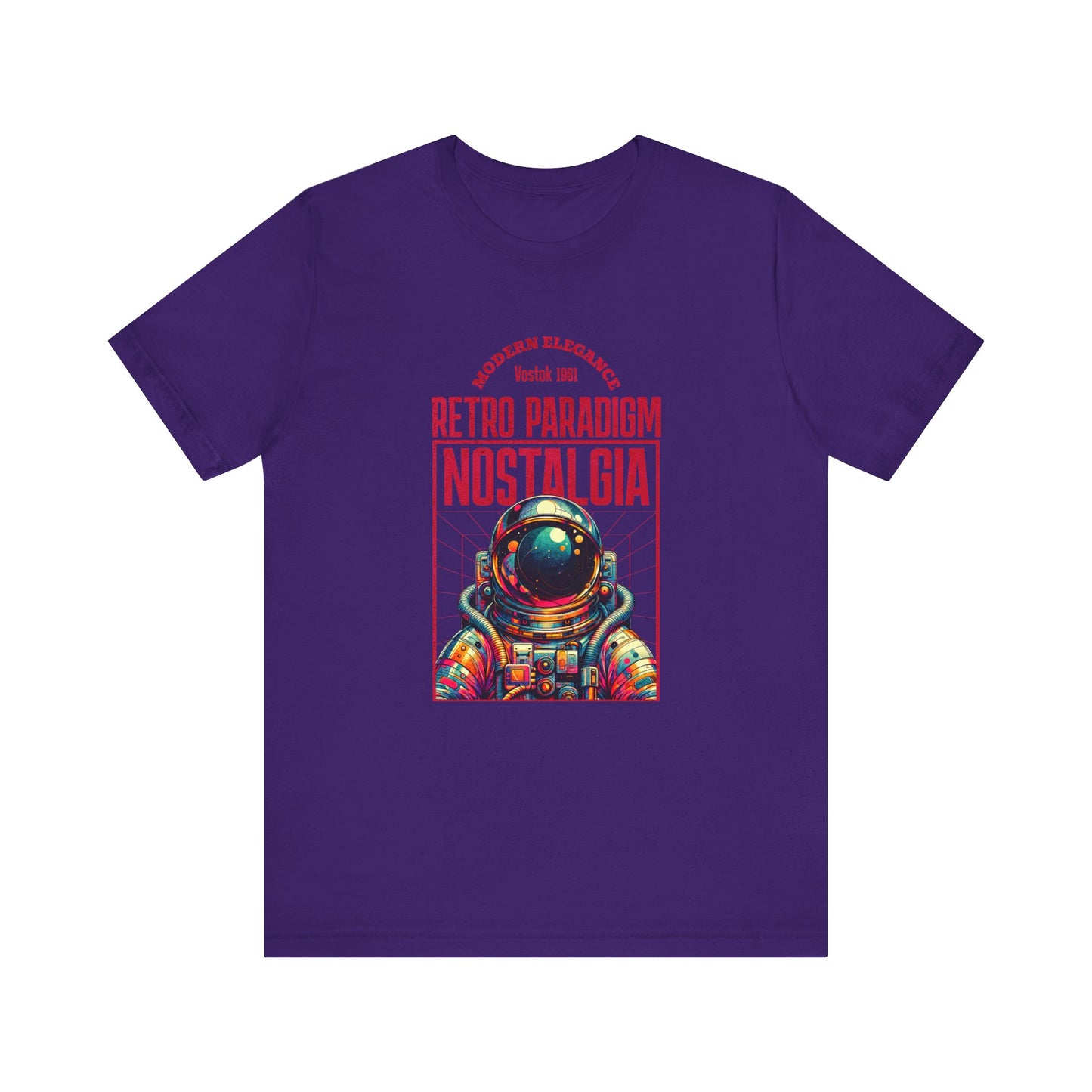 Retro Space, Camiseta de manga corta unisex de jersey