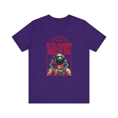 Retro Space, Camiseta de manga corta unisex de jersey
