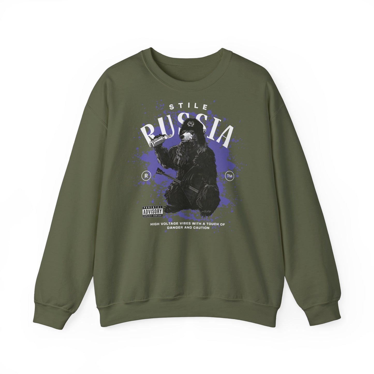 Russia stile, sudadera unisex con cuello redondo