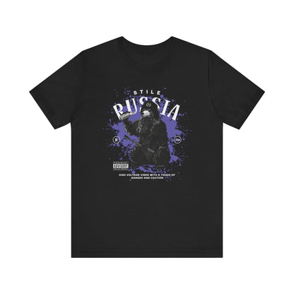 Russia stile, Camiseta de manga corta de punto unisex