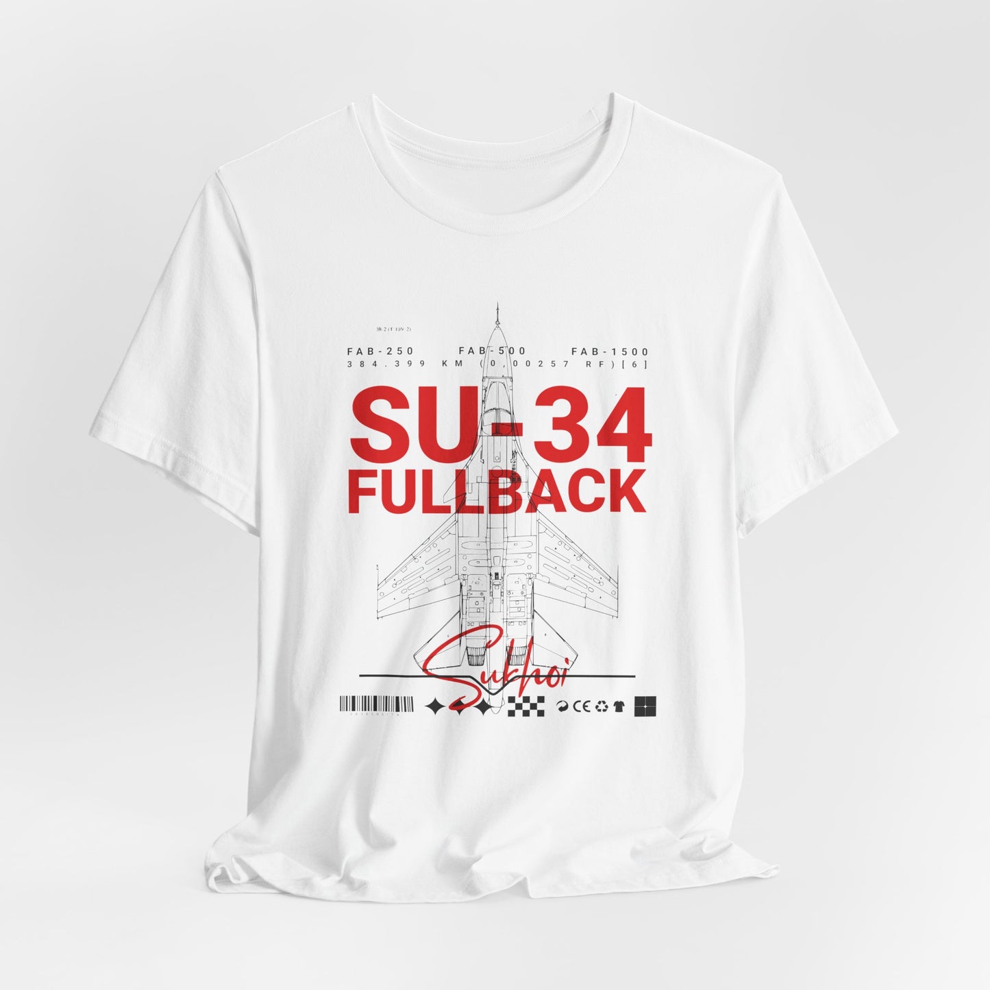 SU-34, Camisetas de fútbol unisex con pantalones cortos
