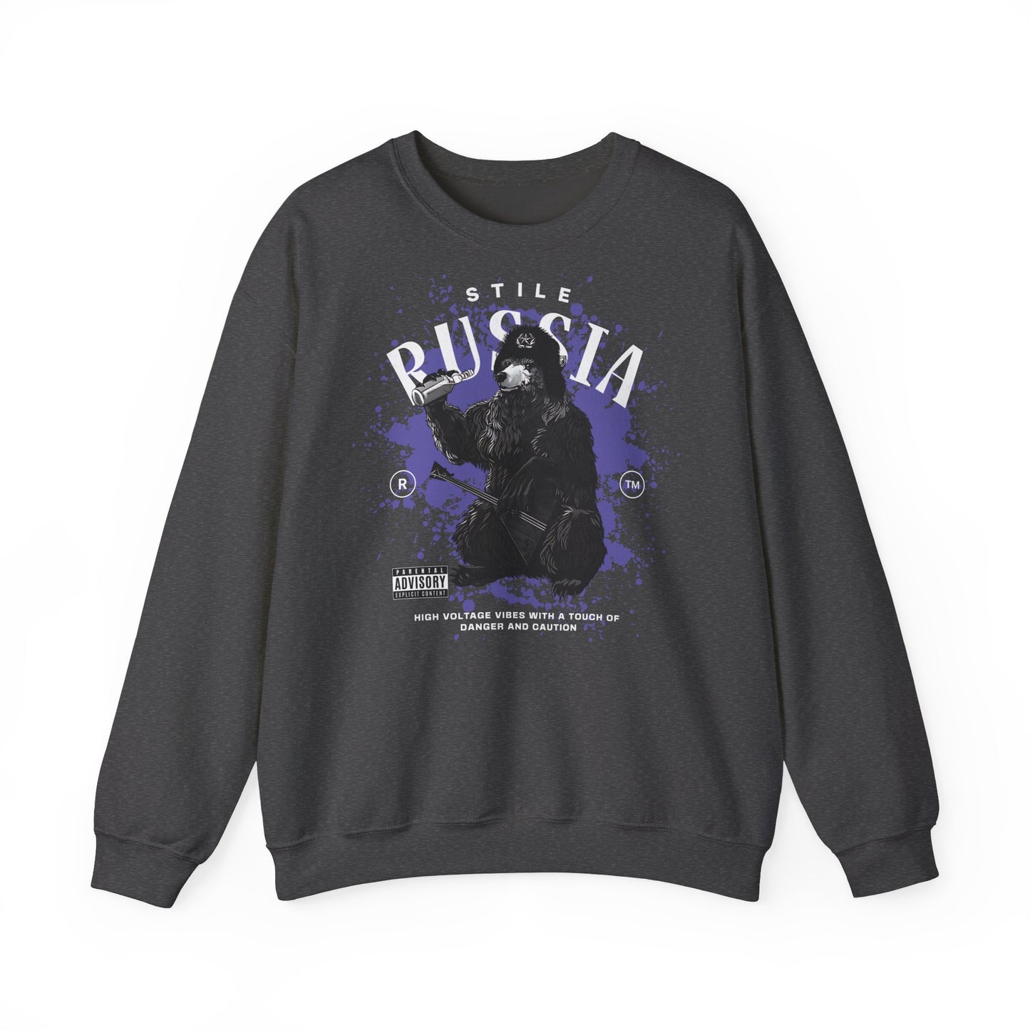 Russia stile, sudadera unisex con cuello redondo