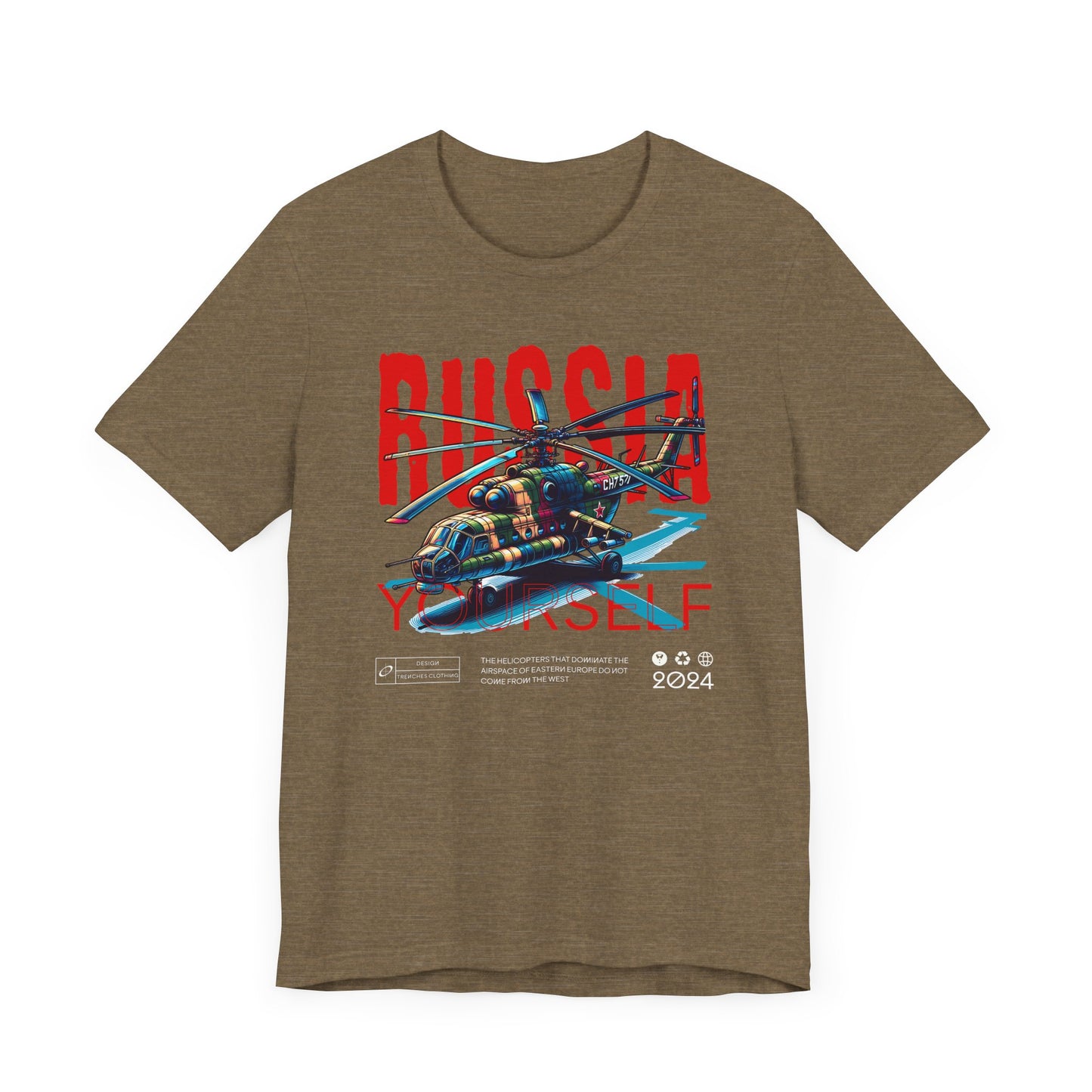 Helicopteros del este, Camiseta de manga corta unisex de jersey