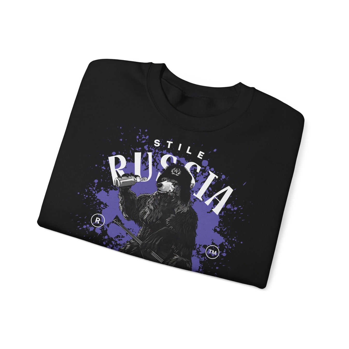 Russia stile, sudadera unisex con cuello redondo