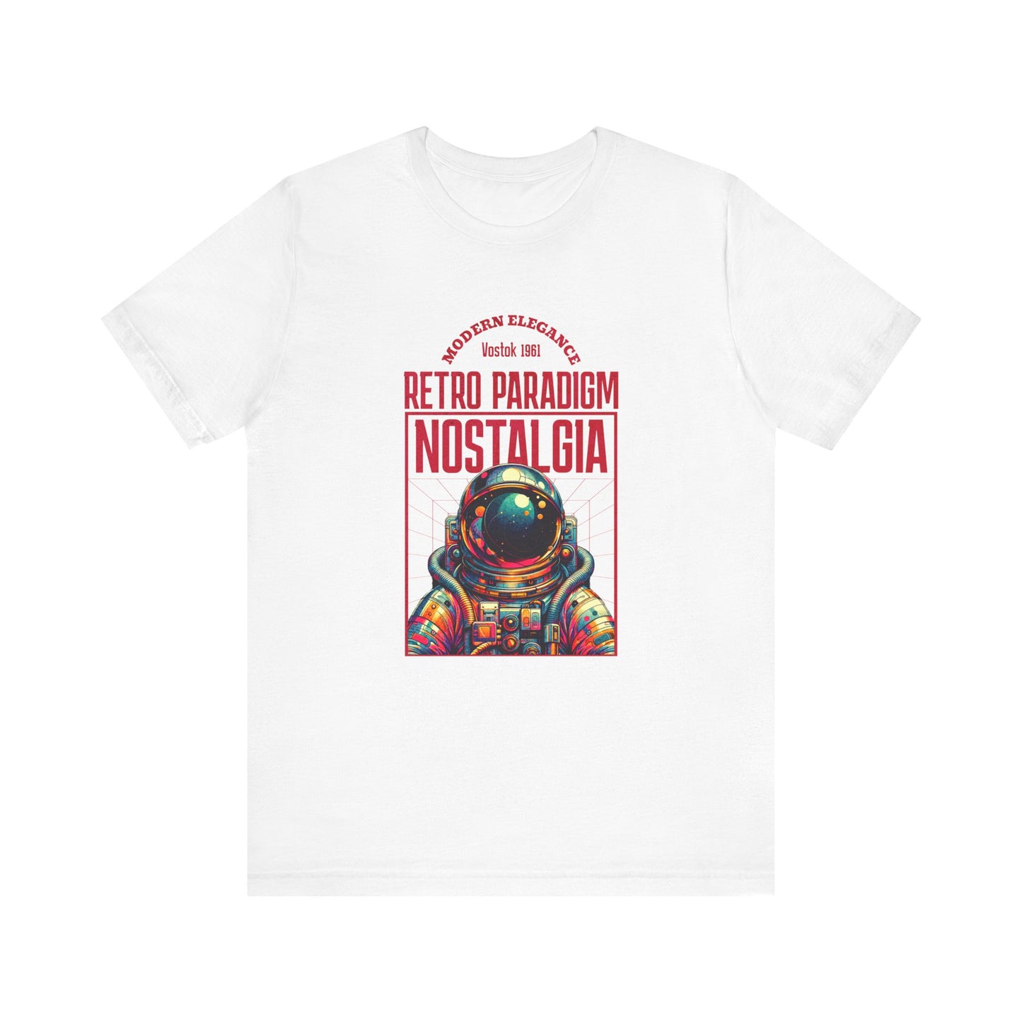 Retro Space, Camiseta de manga corta unisex de jersey