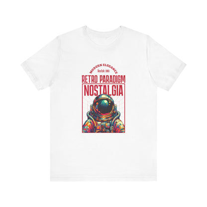 Retro Space, Camiseta de manga corta unisex de jersey