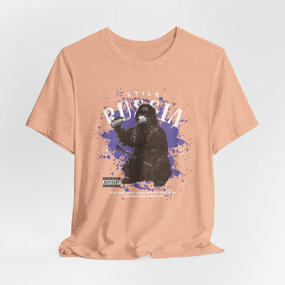 Russia stile, Camiseta de manga corta de punto unisex