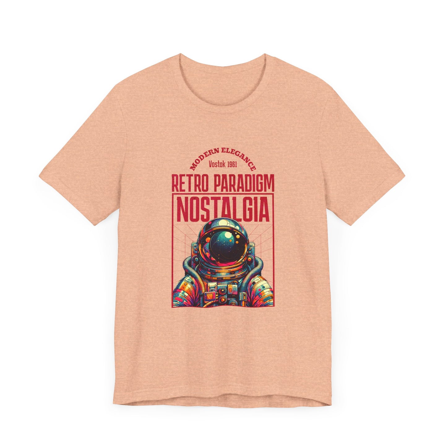 Retro Space, Camiseta de manga corta unisex de jersey
