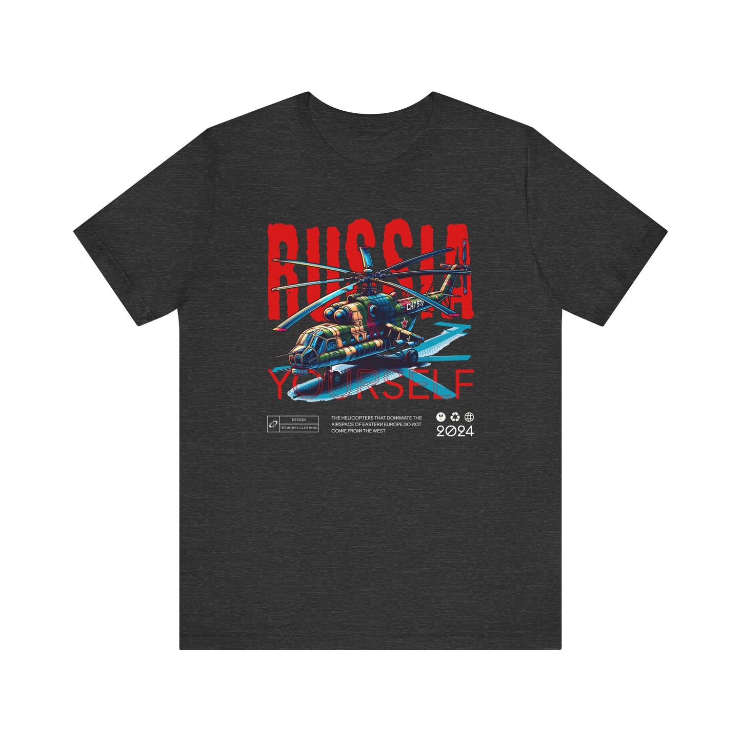 Helicopteros del este, Camiseta de manga corta unisex de jersey