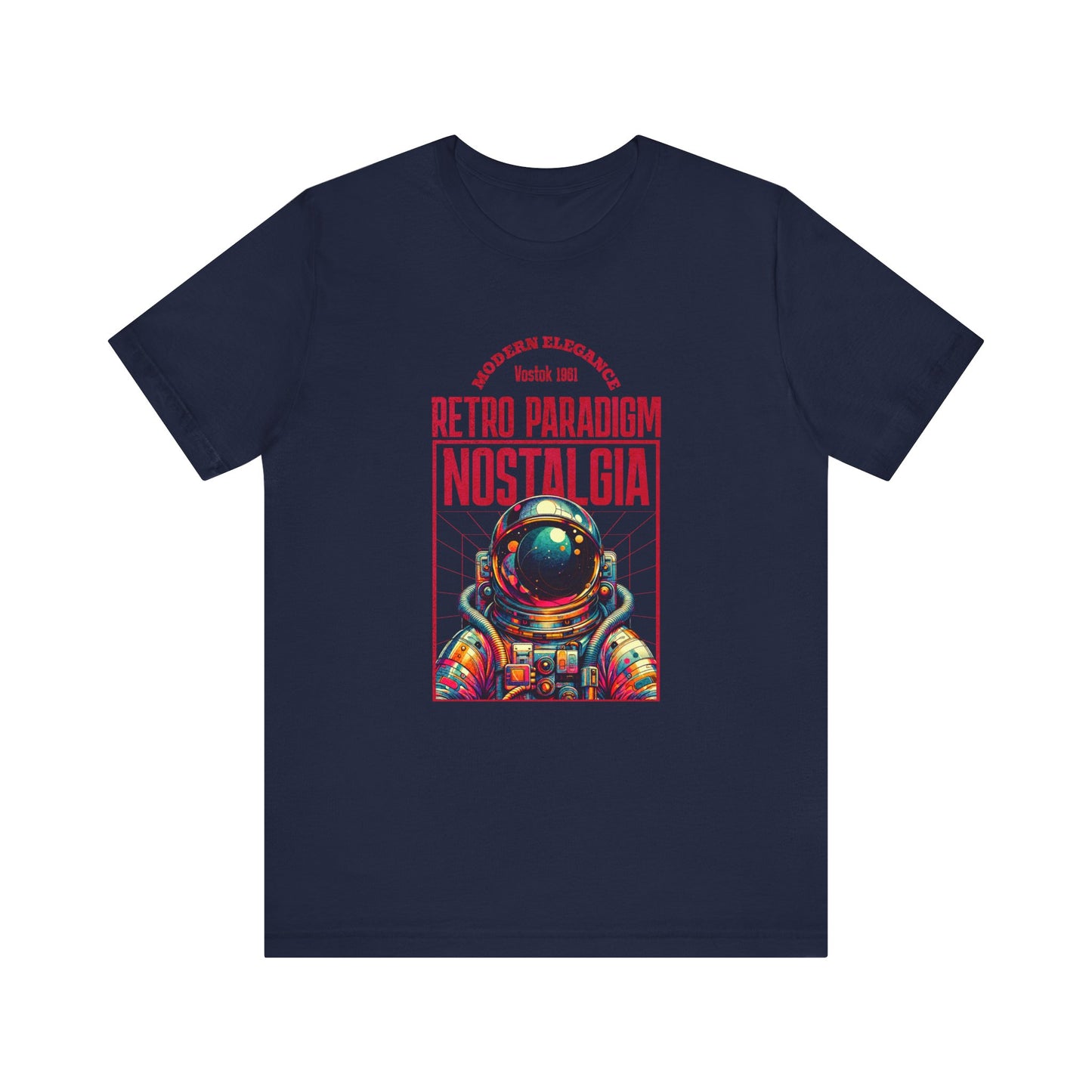 Retro Space, Camiseta de manga corta unisex de jersey