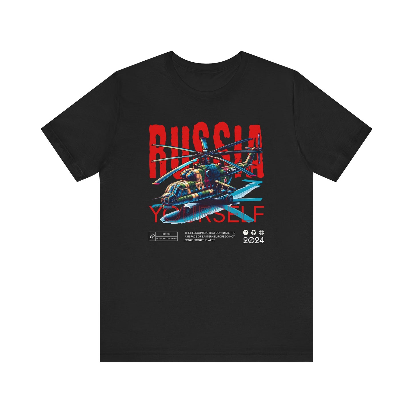 Helicopteros del este, Camiseta de manga corta unisex de jersey