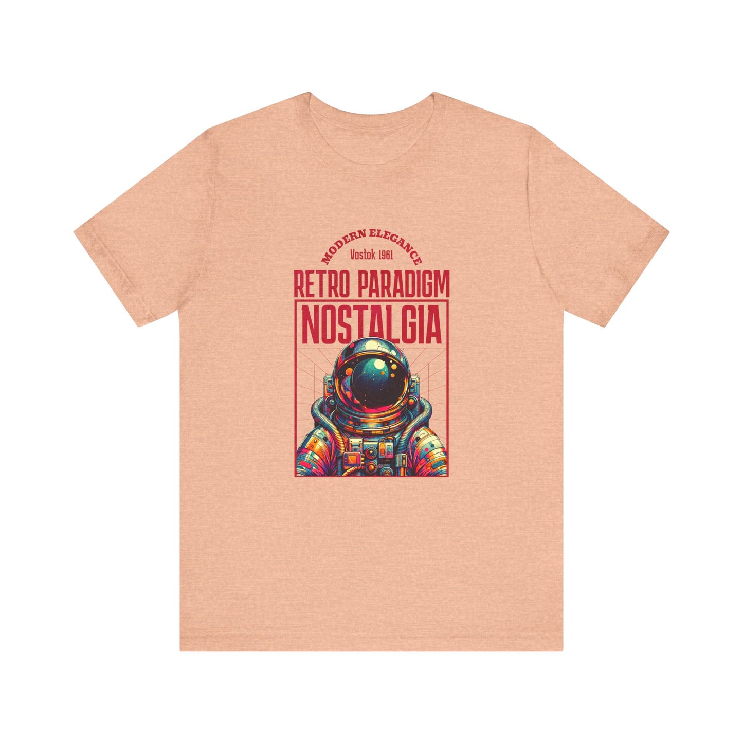 Retro Space, Camiseta de manga corta unisex de jersey