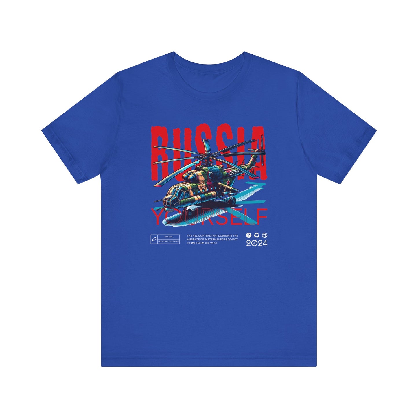 Helicopteros del este, Camiseta de manga corta unisex de jersey