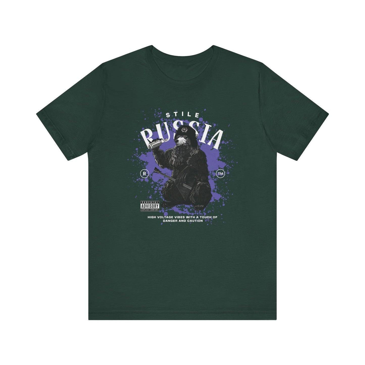 Russia stile, Camiseta de manga corta de punto unisex