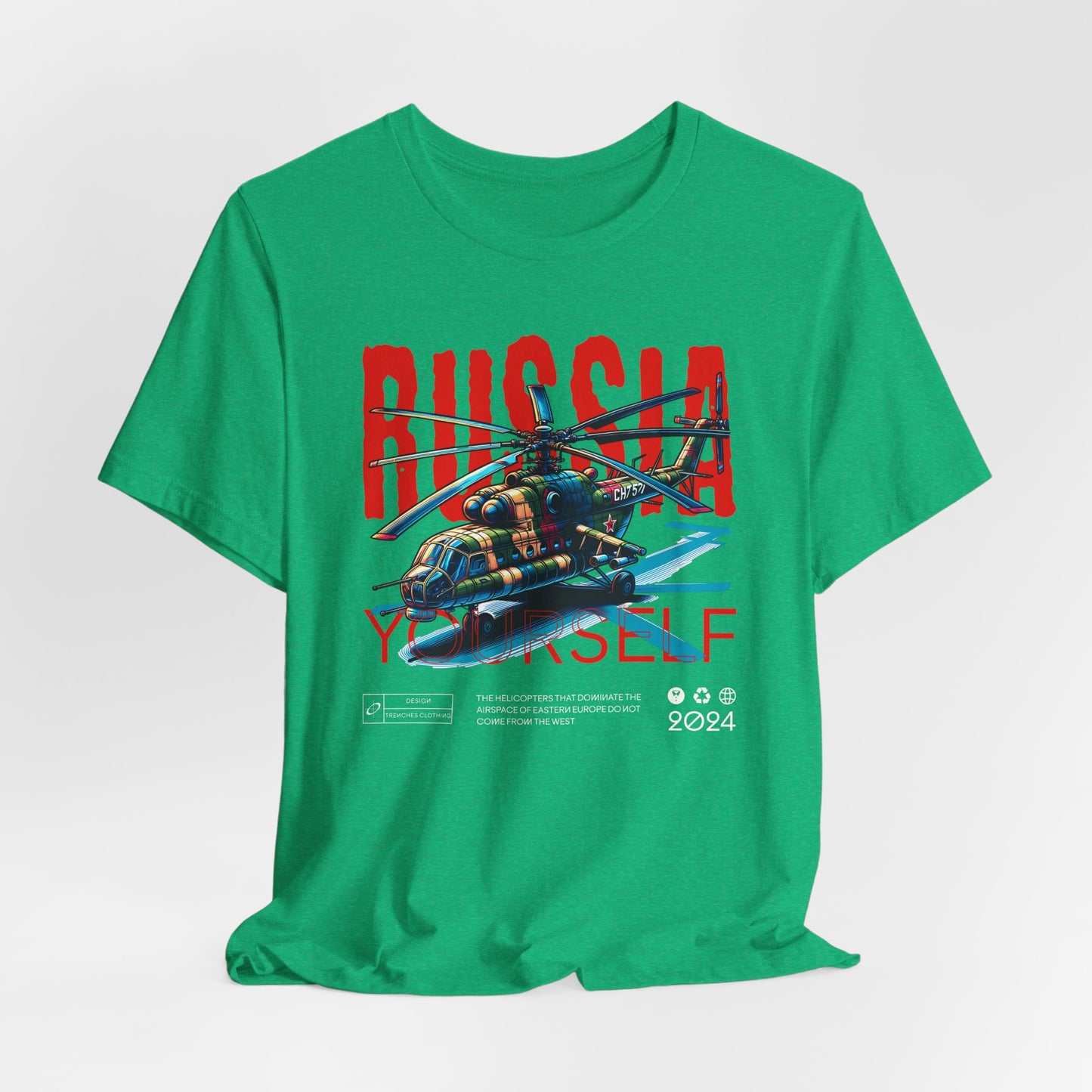 Helicopteros del este, Camiseta de manga corta unisex de jersey