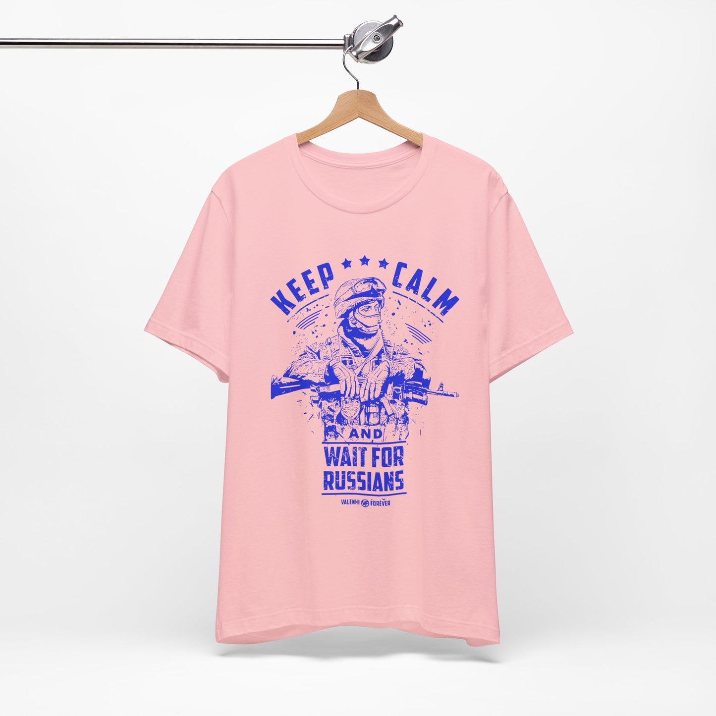 Espera por los rusos, Camiseta de manga corta unisex de jersey