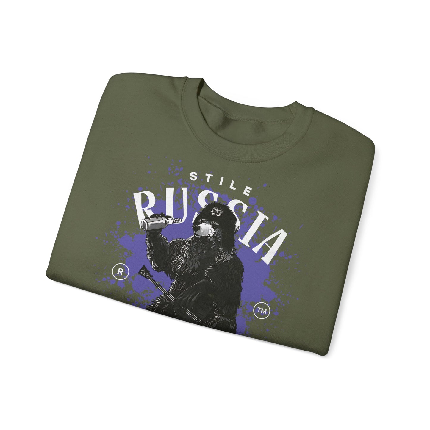 Russia stile, sudadera unisex con cuello redondo