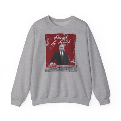 Brick by brick, Sudadera unisex con cuello redondo Heavy Blend™