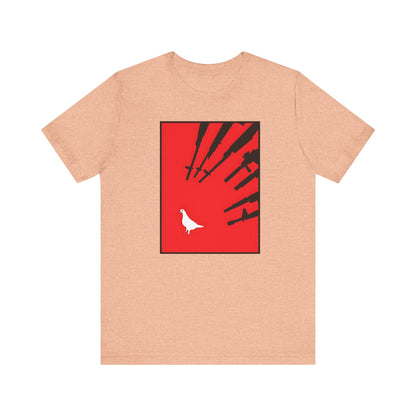 La paz en peligro, Camiseta de manga corta de punto unisex