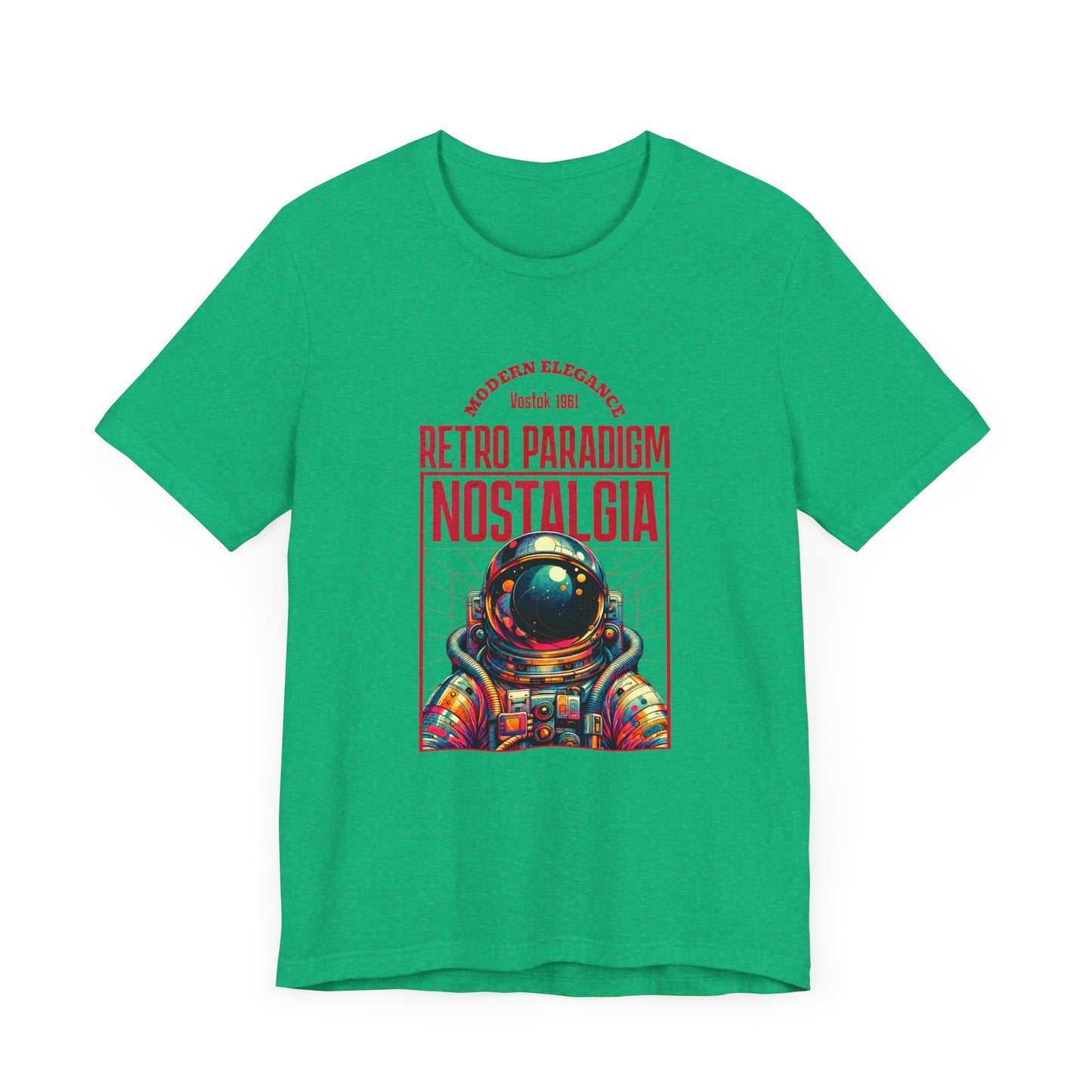 Retro Space, Camiseta de manga corta unisex de jersey