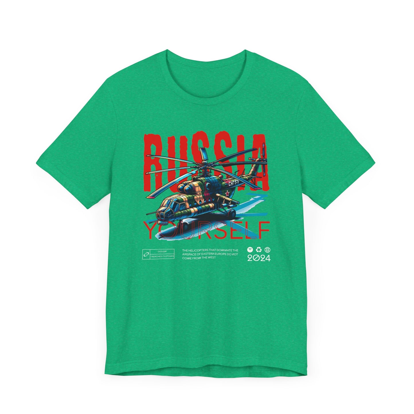 Helicopteros del este, Camiseta de manga corta unisex de jersey