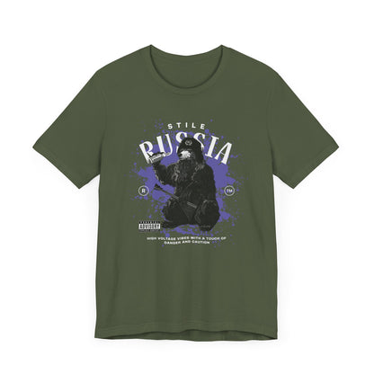 Russia stile, Camiseta de manga corta de punto unisex