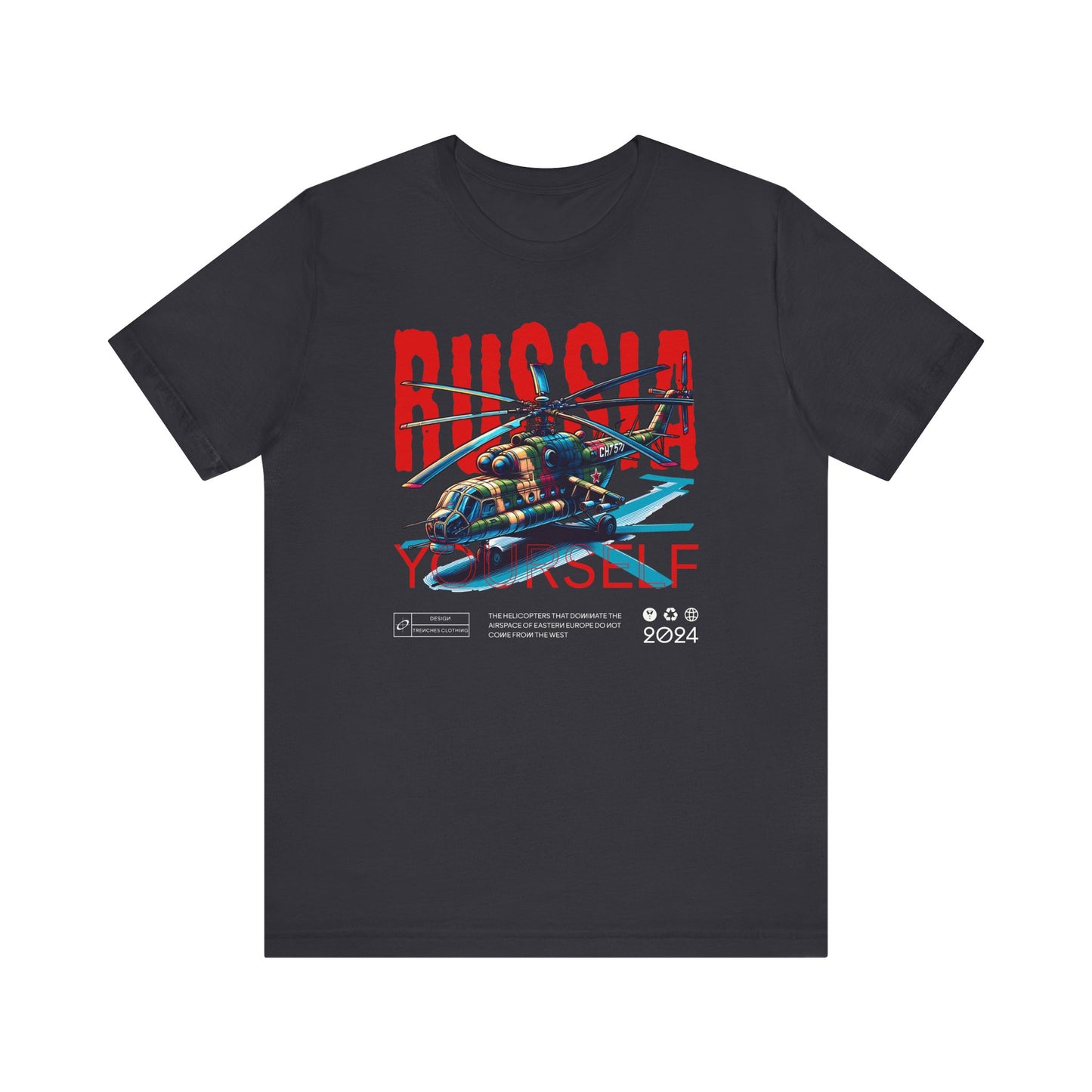 Helicopteros del este, Camiseta de manga corta unisex de jersey