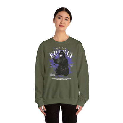 Russia stile, sudadera unisex con cuello redondo