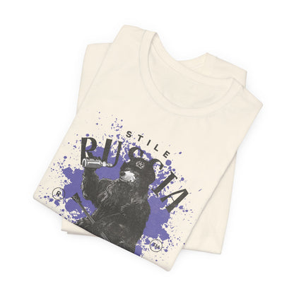 Russia stile, Camiseta de manga corta de punto unisex