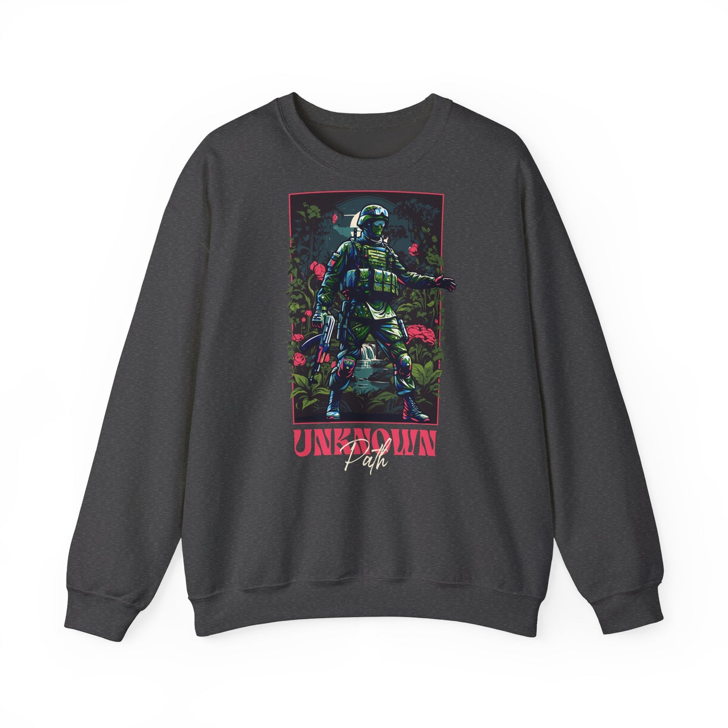 Unknown Path, sudadera unisex con cuello redondo