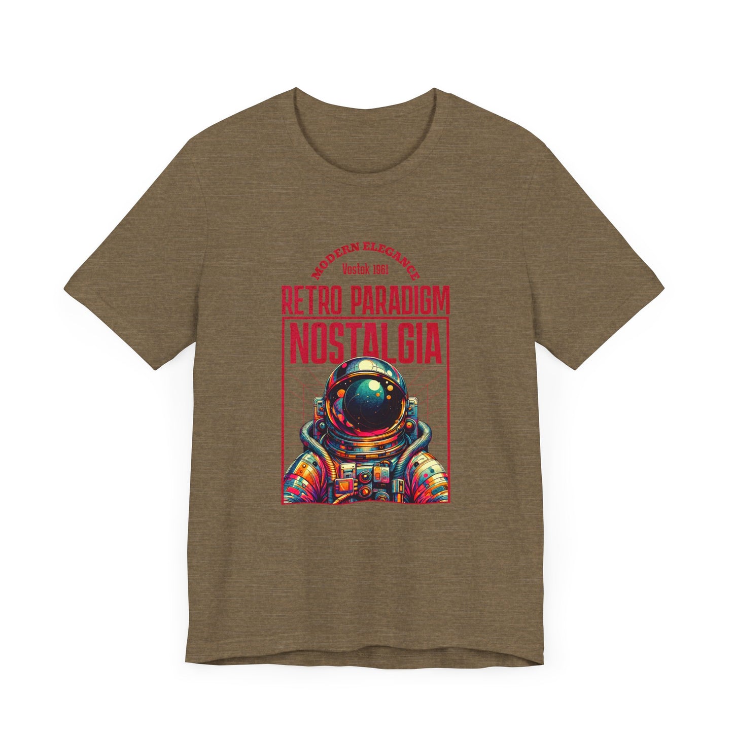 Retro Space, Camiseta de manga corta unisex de jersey