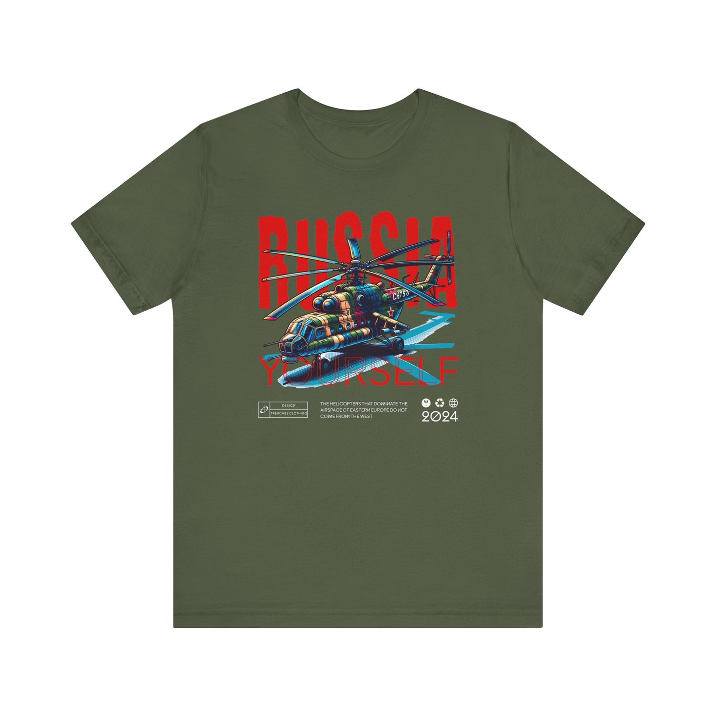 Helicopteros del este, Camiseta de manga corta unisex de jersey