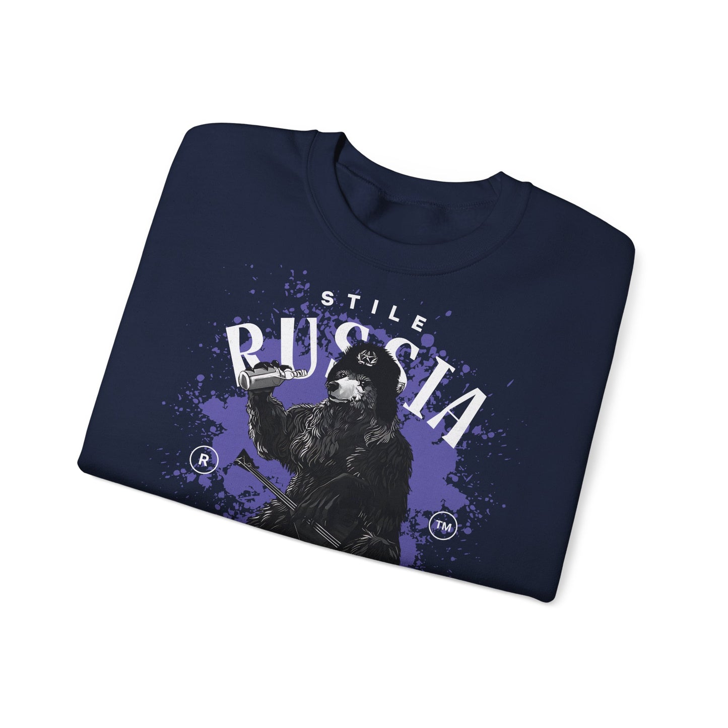 Russia stile, sudadera unisex con cuello redondo