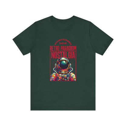 Retro Space, Camiseta de manga corta unisex de jersey