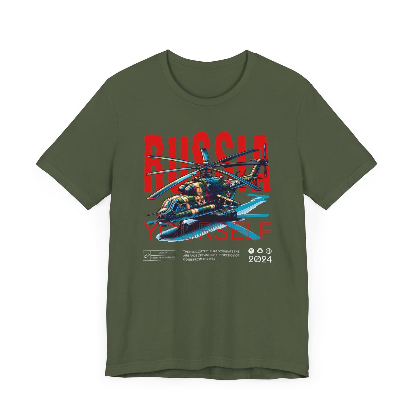 Helicopteros del este, Camiseta de manga corta unisex de jersey