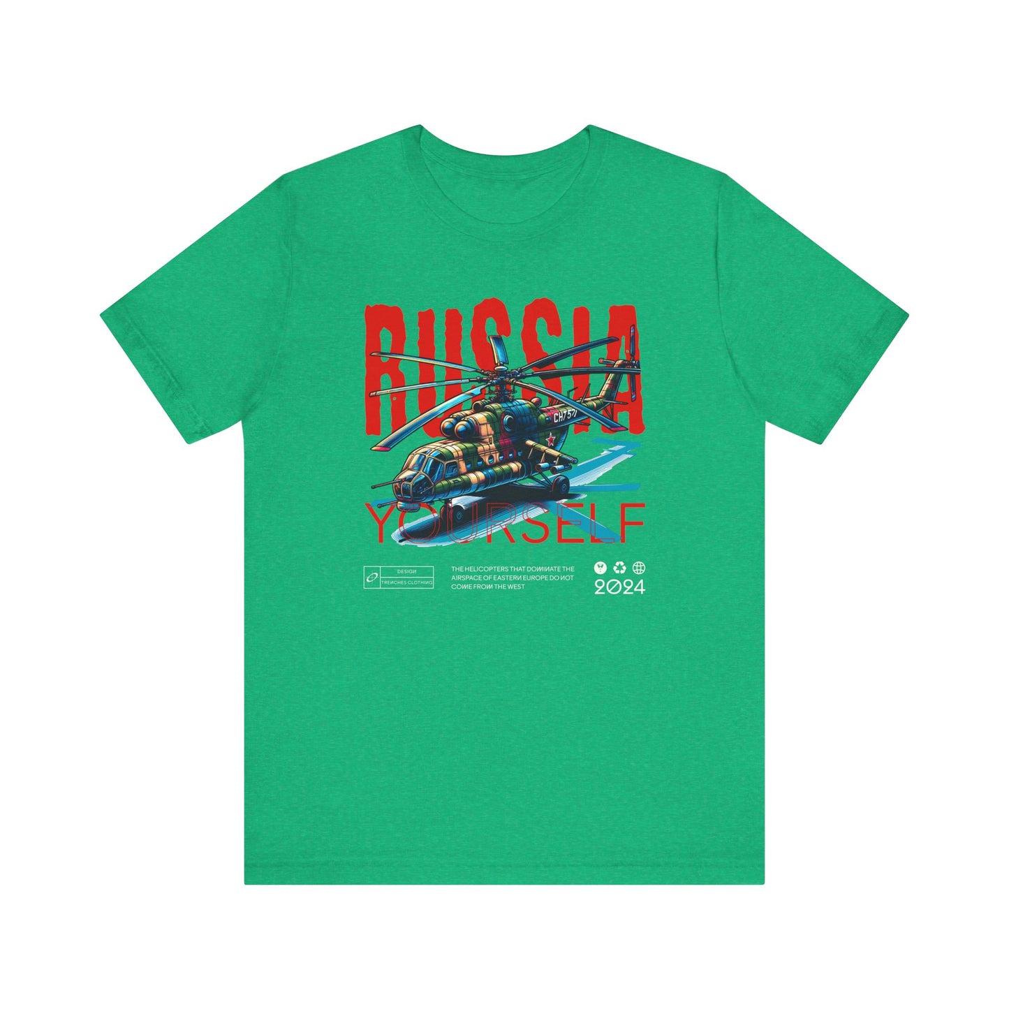 Helicopteros del este, Camiseta de manga corta unisex de jersey