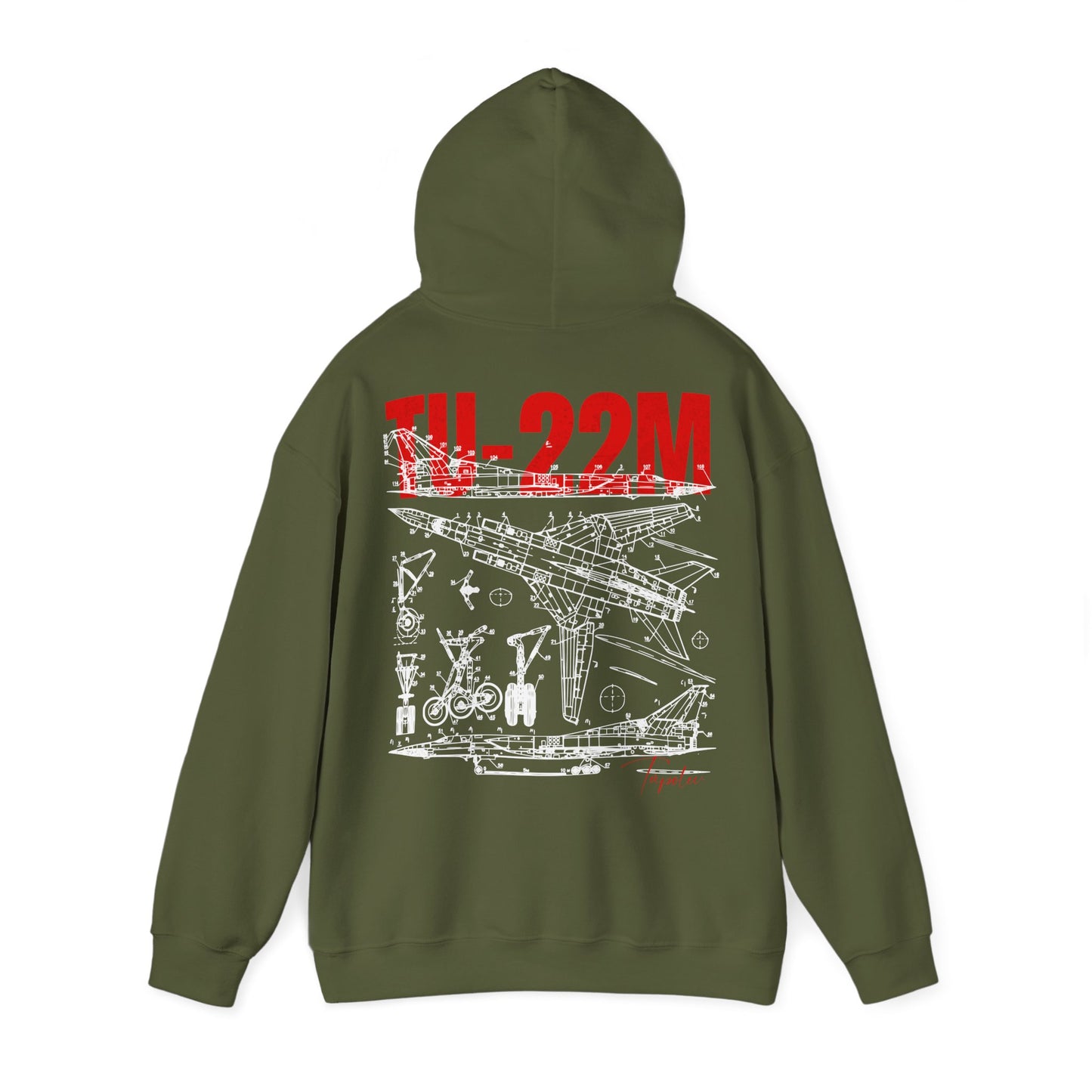 TU-22M, Sudadera unisex con capucha Heavy Blend™