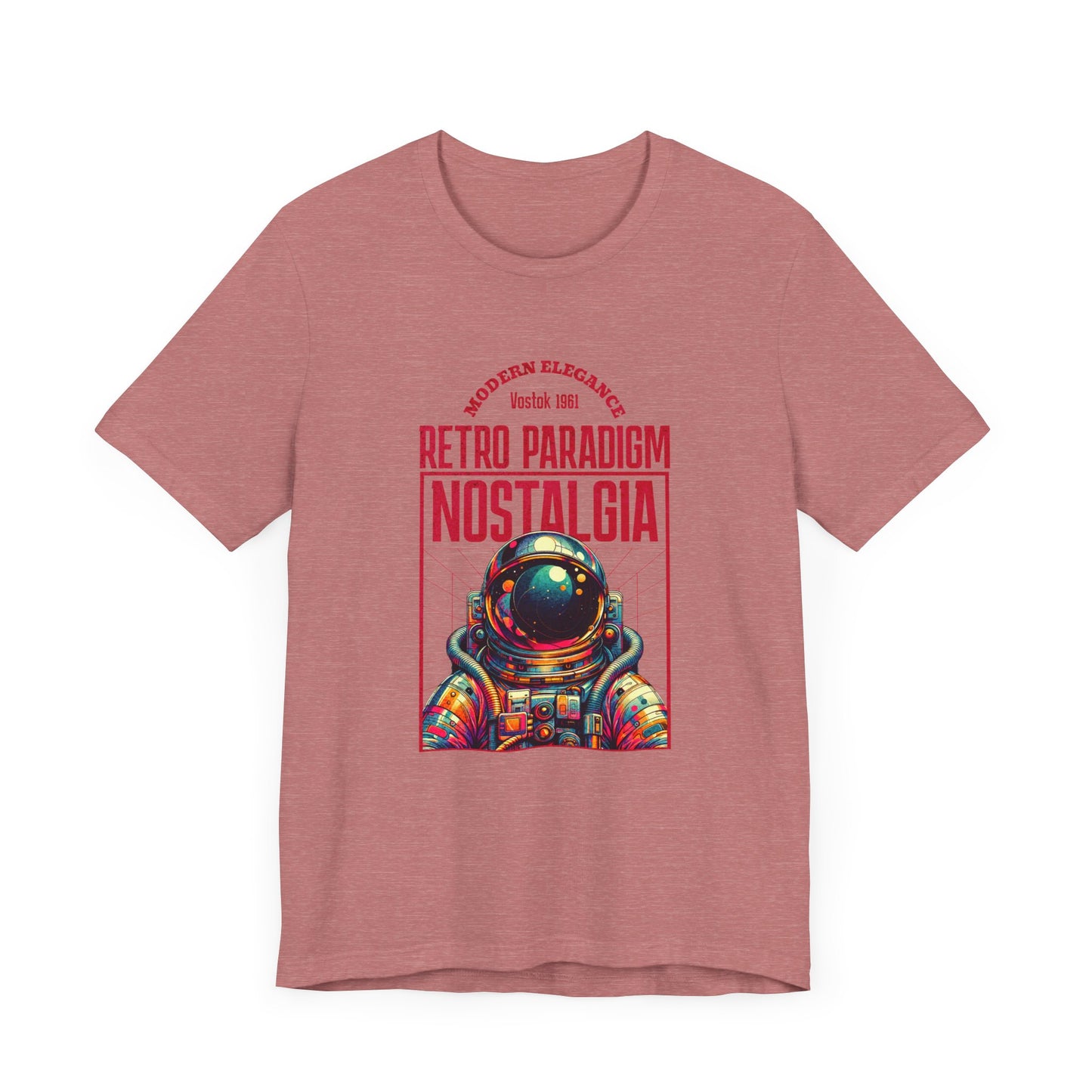 Retro Space, Camiseta de manga corta unisex de jersey