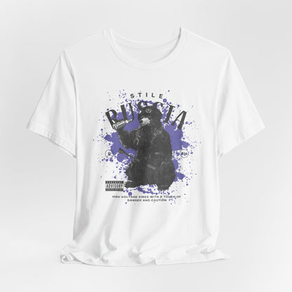 Russia stile, Camiseta de manga corta de punto unisex