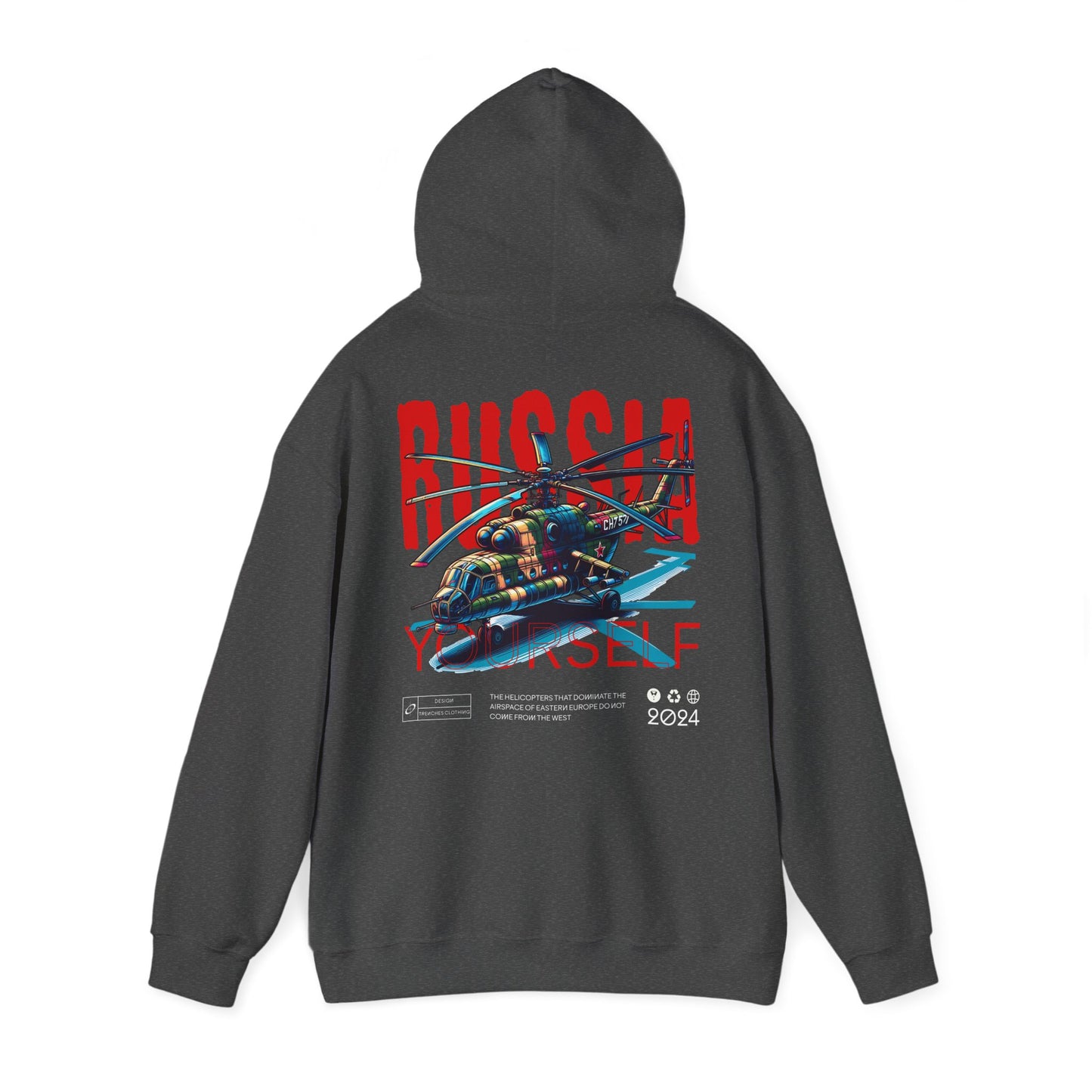 Helicopteros del este, Sudadera unisex con capucha Heavy Blend™