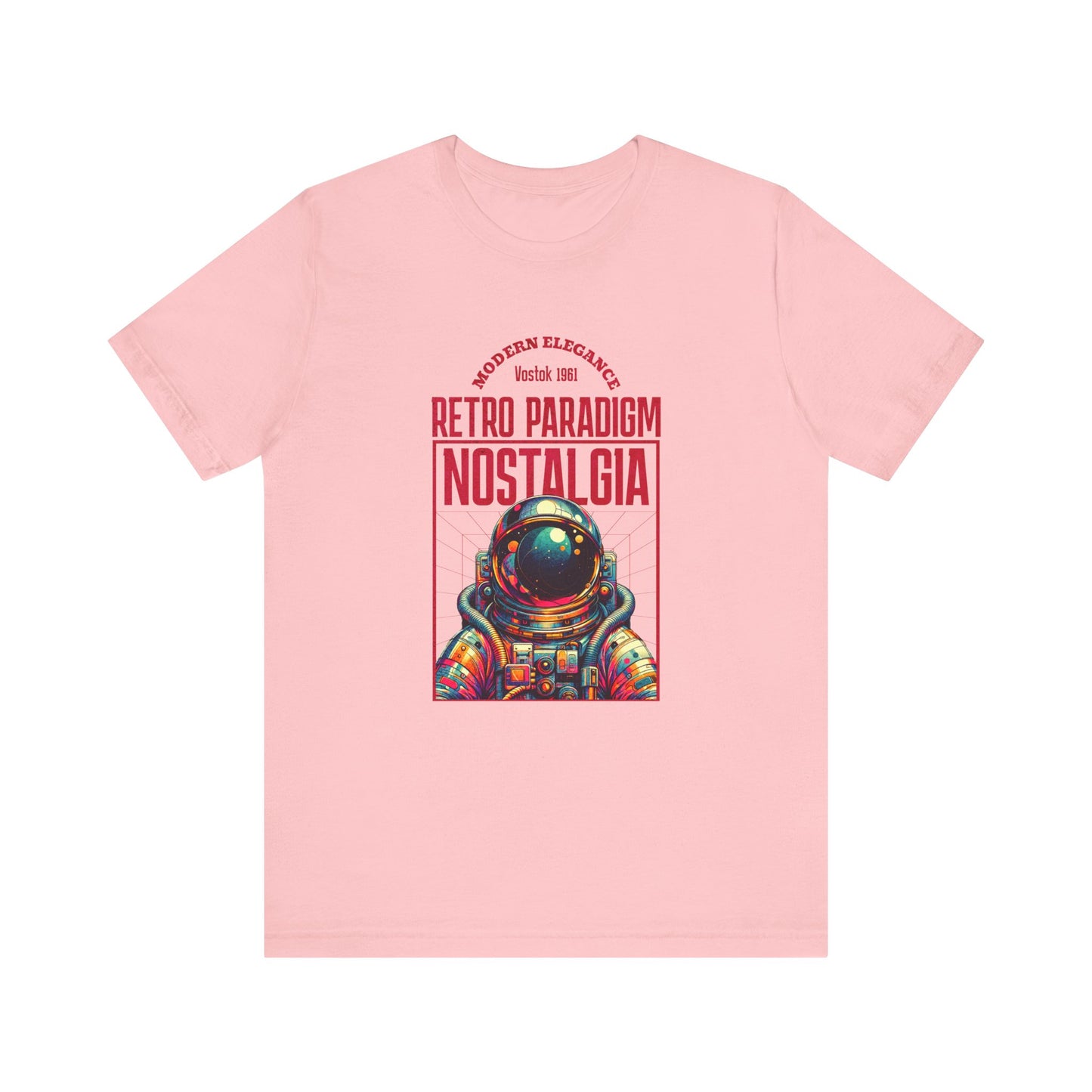 Retro Space, Camiseta de manga corta unisex de jersey
