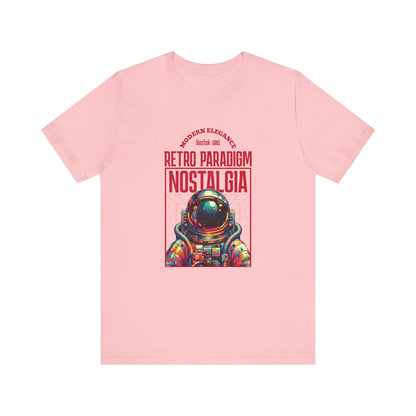Retro Space, Camiseta de manga corta unisex de jersey