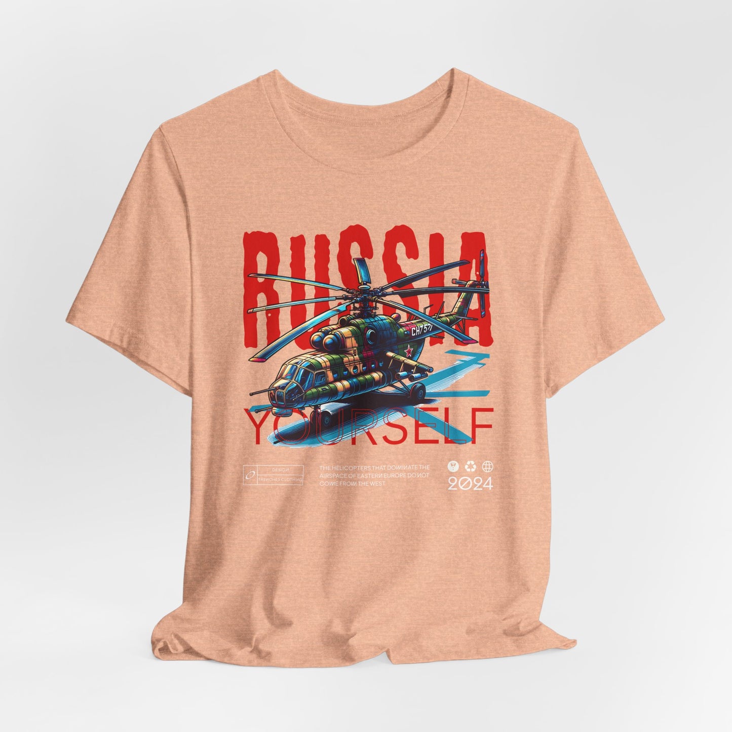 Helicopteros del este, Camiseta de manga corta unisex de jersey
