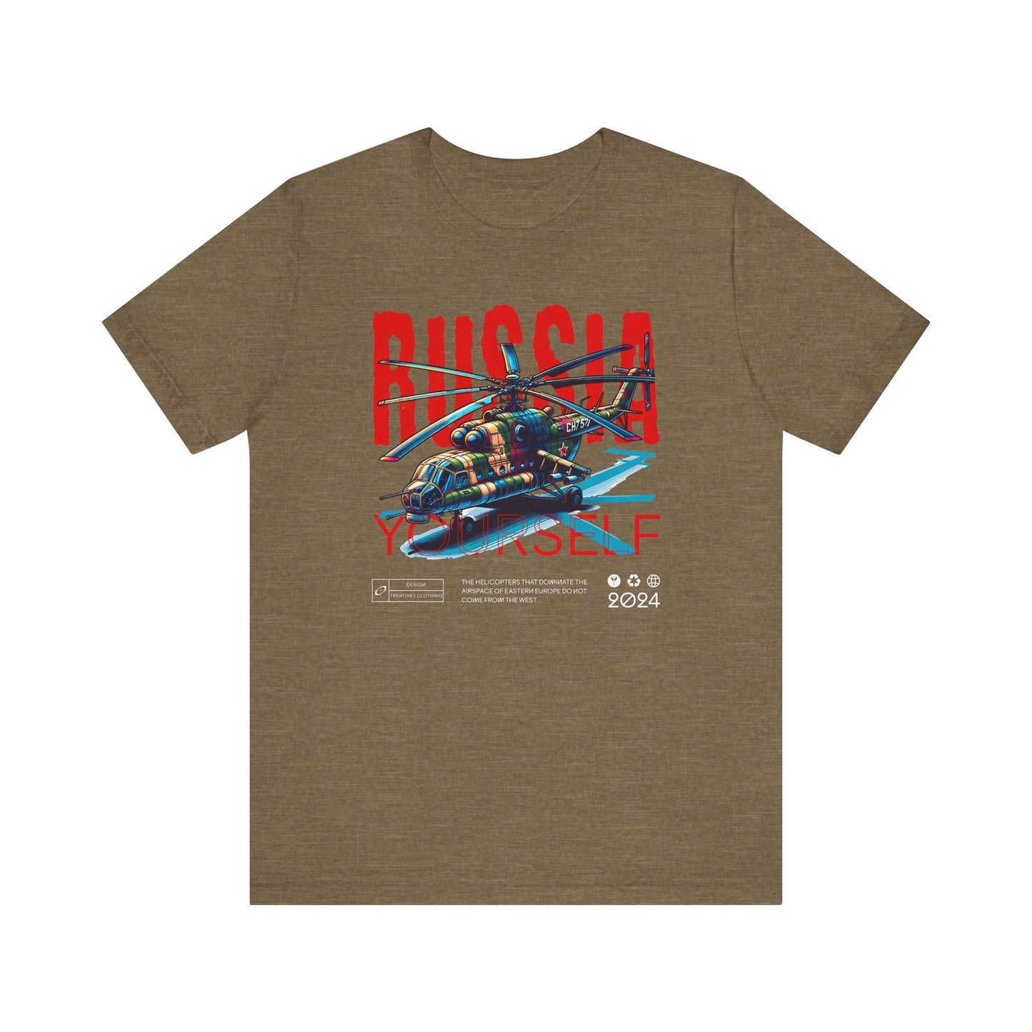 Helicopteros del este, Camiseta de manga corta unisex de jersey