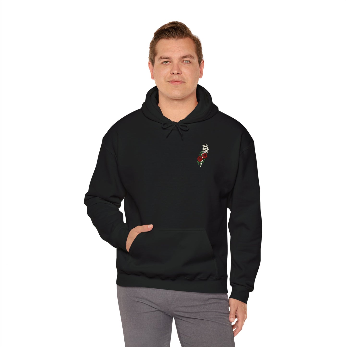 Rose death, Sudadera con capucha unisex Heavy Blend™