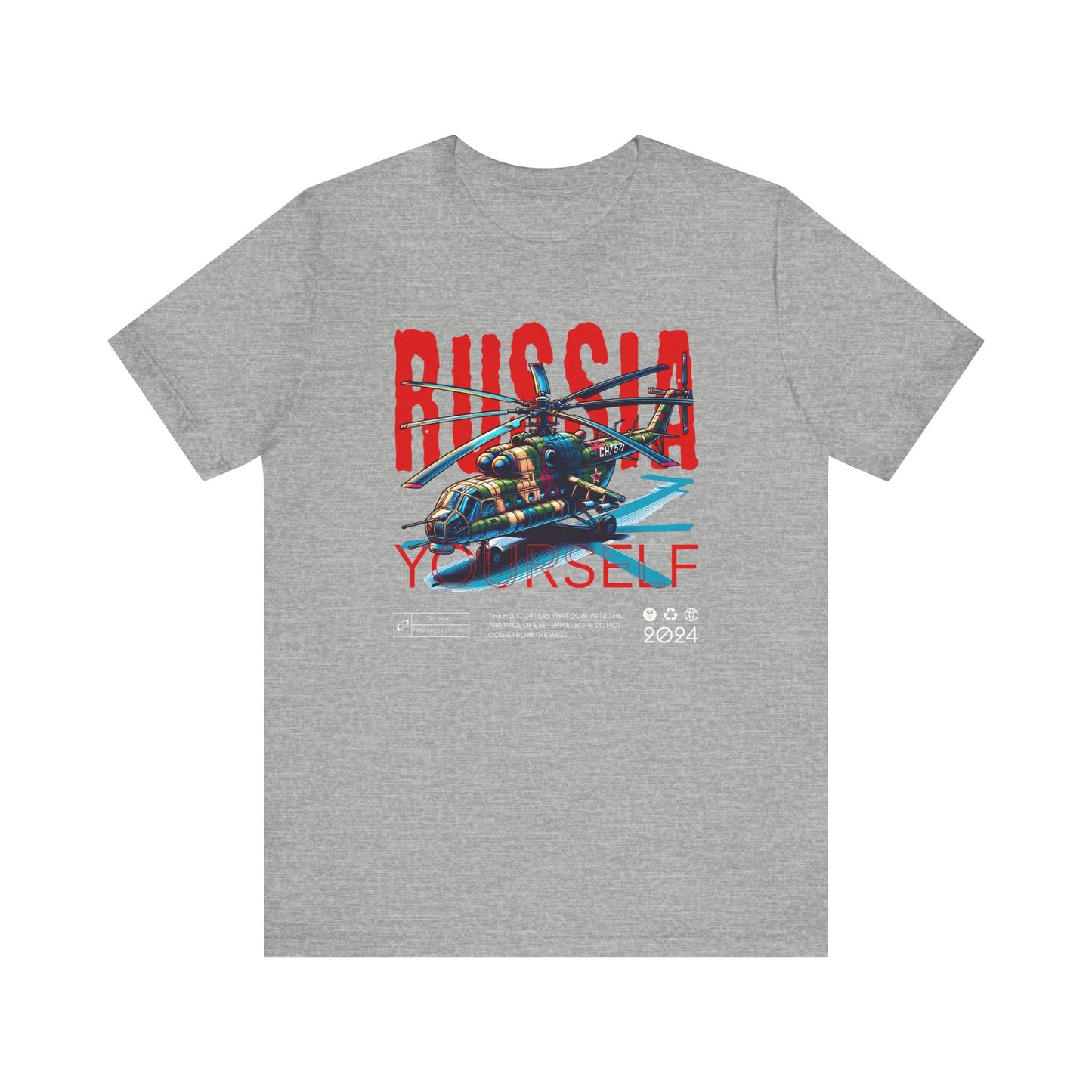 Helicopteros del este, Camiseta de manga corta unisex de jersey