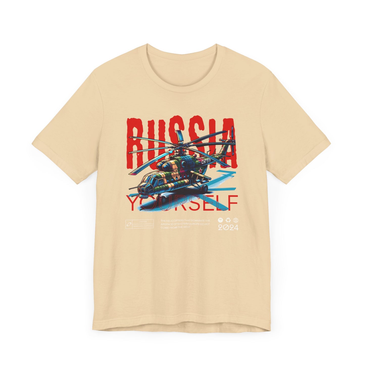 Helicopteros del este, Camiseta de manga corta unisex de jersey