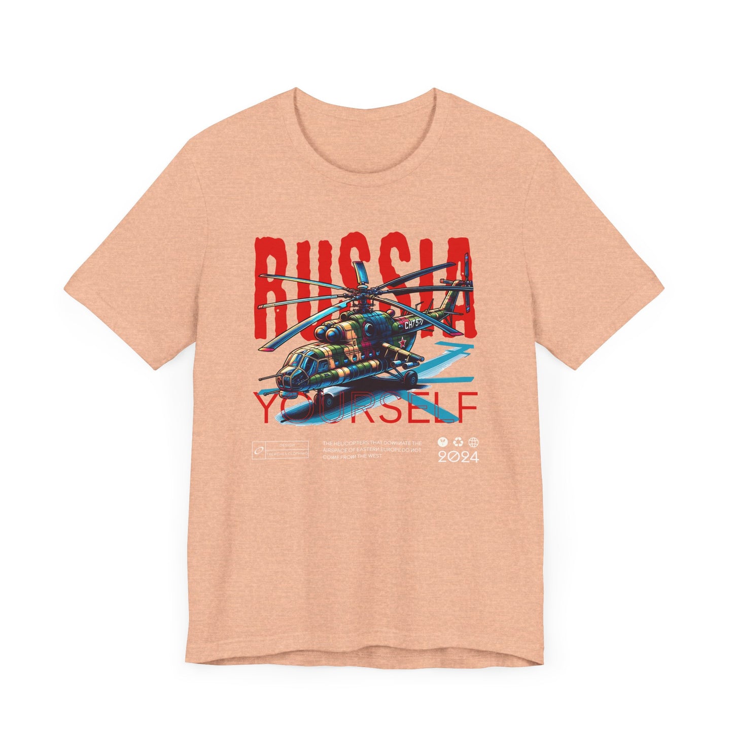 Helicopteros del este, Camiseta de manga corta unisex de jersey