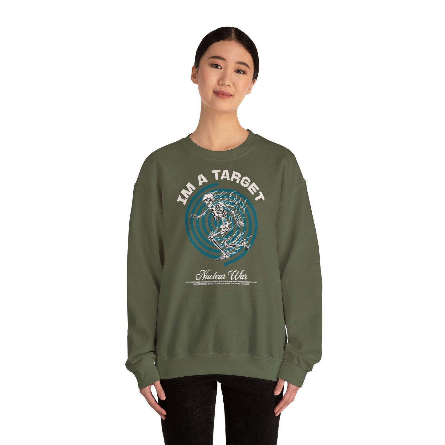 A Target, sudadera unisex con cuello redondo
